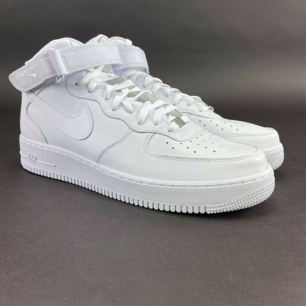 Nike Men's Air Force 1 Mid '07 White Athletic Shoes 315123-111 Size 12